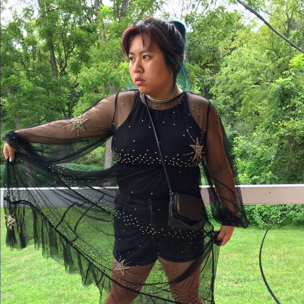 Twinkle twinkle little sheer dress